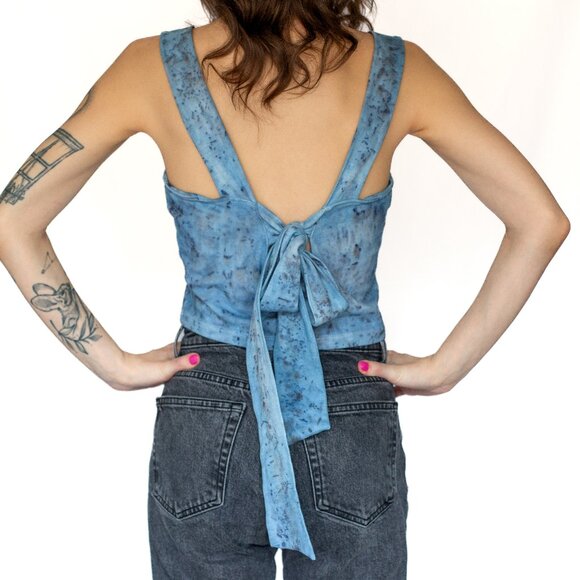 LUSH • Medium • Crop Top • Blue • Sustainable - Picture 7 of 11